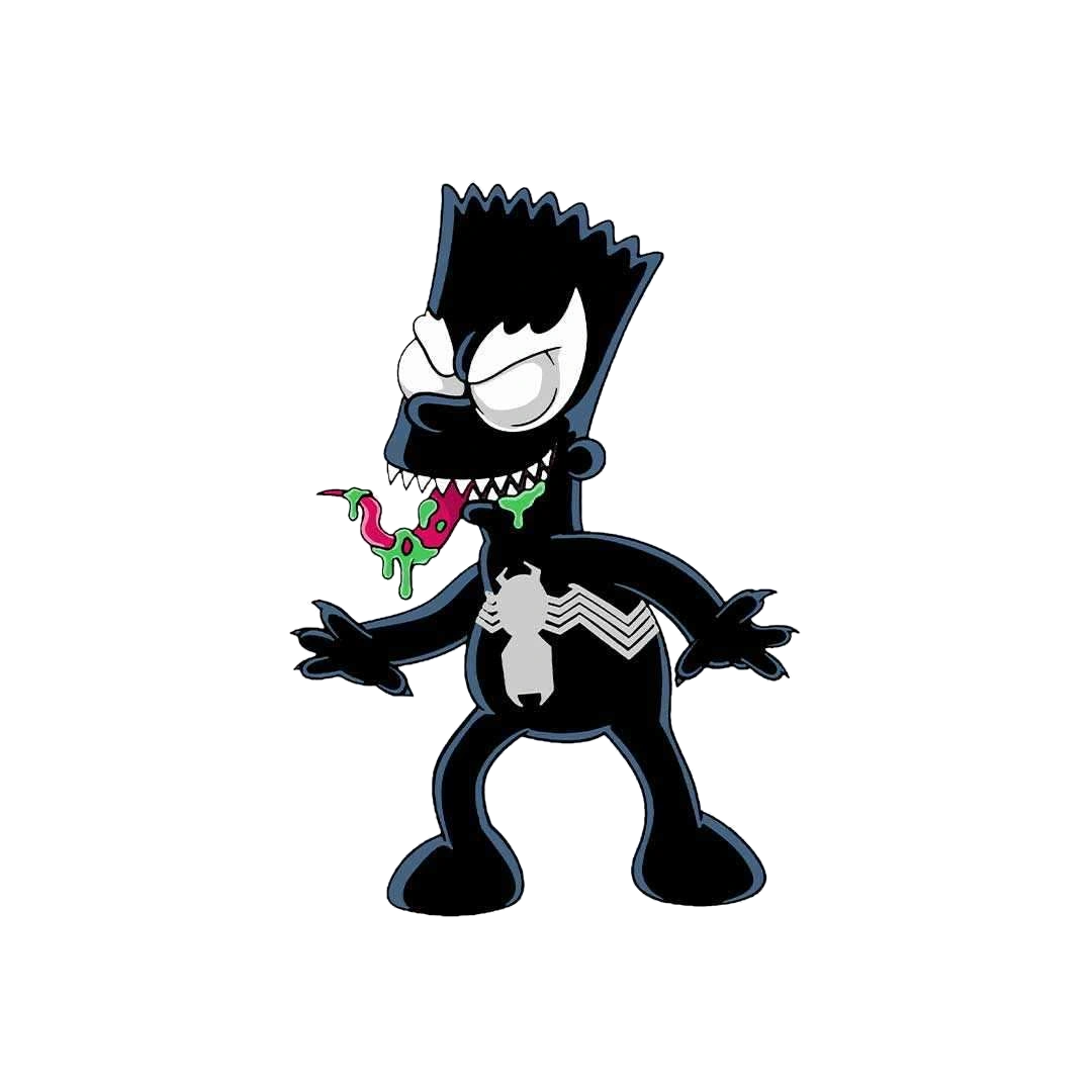 Bart Venom Sticker